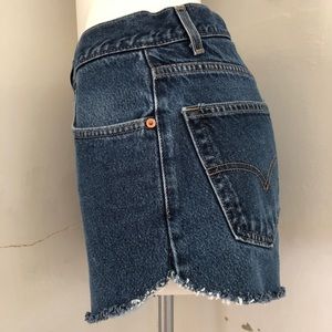 Vintage Levi's Dark Wash Cut Off Shorts